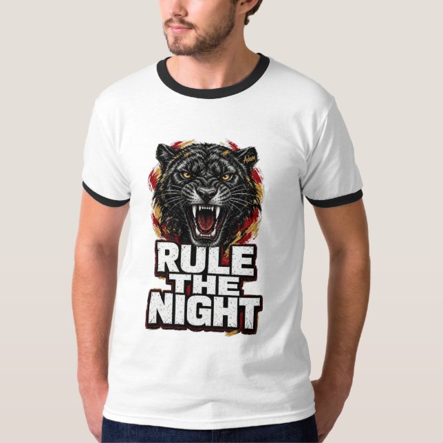 Camiseta ADOM Rule The Night Pantera Negra (Anverso)