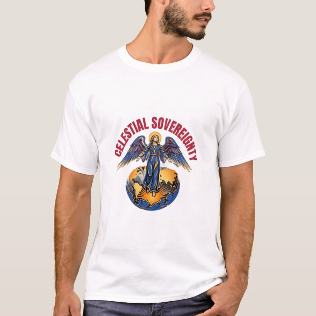 Camiseta ADOM Soberanía Celestial Ángel (Anverso)