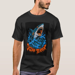 Camiseta ADOM Terror Oceánico Ataque de Tiburón