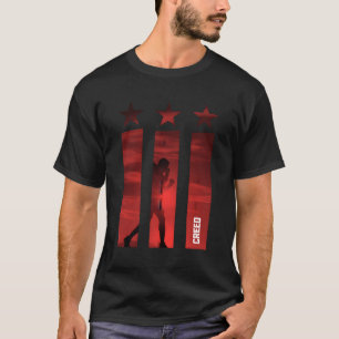 Camiseta Adonis Creed 3 Estrellas 3 Bares Rojo