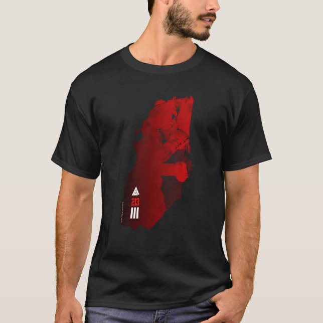 Camiseta Adonis Creed en forma abstracta (Anverso)
