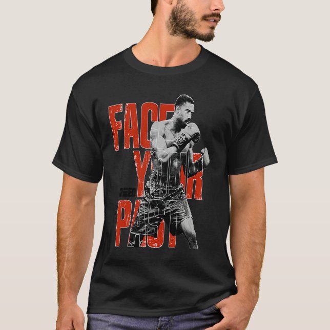 Camiseta Adonis Creed Face Your Past red typography (Anverso)