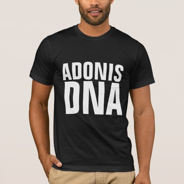 CAMISETA ADONIS DNA MENS FUNNY T-SHIRTS (Anverso)