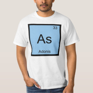Camiseta Adonis Nombre Química Elemento Tabla Periódica