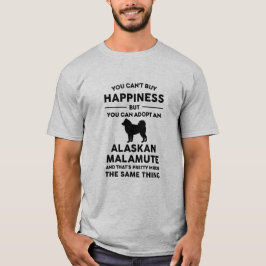 Camiseta Adopción de Alaska Malamute Felicidad