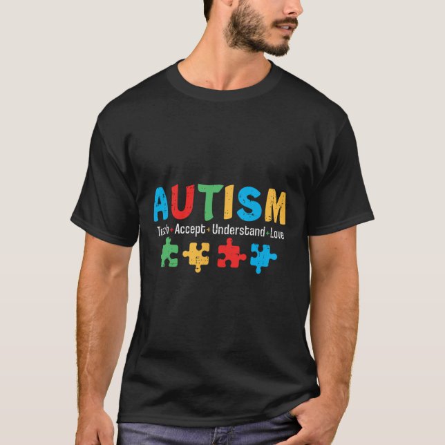 Camiseta Adopción de cursos de rompecabezas para profesores (Anverso)