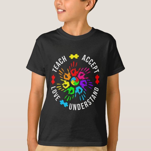Camiseta Adopción de cursos de rompecabezas para profesores (Anverso)