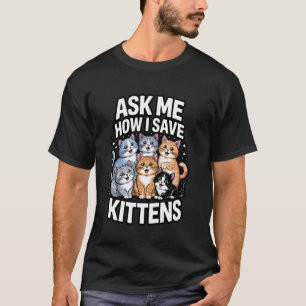 Camiseta Adopción de gatos Rescate de animales para la adop