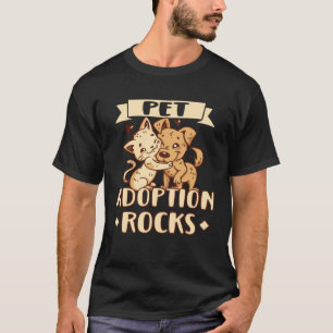 Camiseta Adopción de Gatos Rescate de Animales Rescate de D