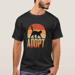 Camiseta Adopción De Gatos Retro Y Rescate De Animales De A