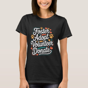 Camiseta Adopción de Gatos y Perros de Rescate de Derechos