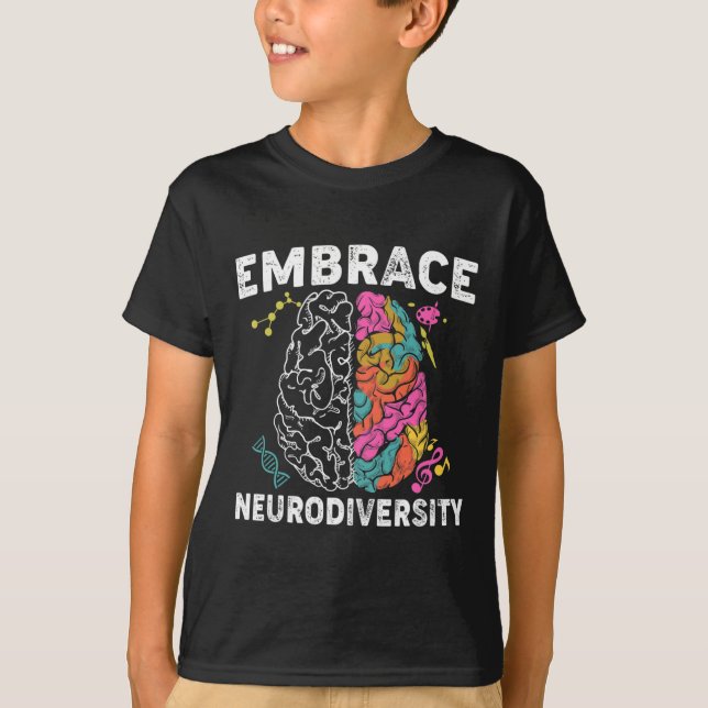 Camiseta Adopción de la Neurodiversidad TDAH Autism Awarene (Anverso)