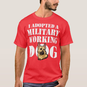Camiseta Adopción de perro de trabajo militar pastor alemán