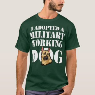 Camiseta Adopción de perro de trabajo militar pastor alemán