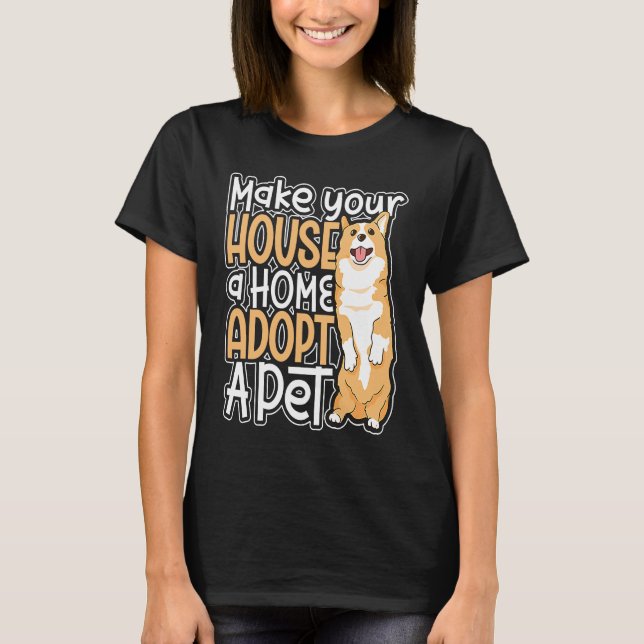 Camiseta Adopción De Perro Rescate De Los Derechos De Los A (Anverso)