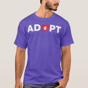Camiseta Adopción de rescate de animales divertida