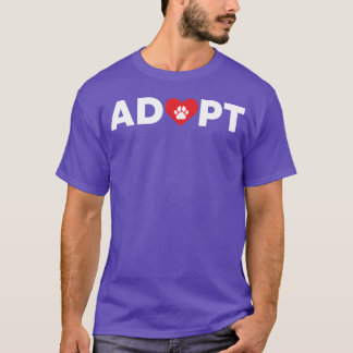 Camiseta Adopción de rescate de animales divertida