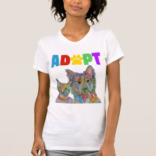 Camiseta Adopción de un Mascota de Refugio Animal