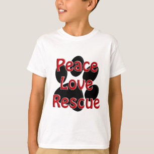 Camiseta Adopción del mascota del rescate del amor de la