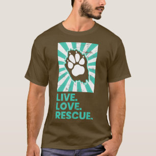 Camiseta Adopción mascota Camisas de amor vivo Rescate lind