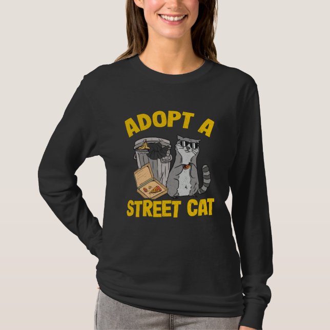 Camiseta Adopt A Street Cat Raccoon 5 (Anverso)