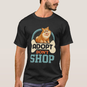 Camiseta Adopt Don Op Pro Pet Adoption Pomeranian Puppy Dog