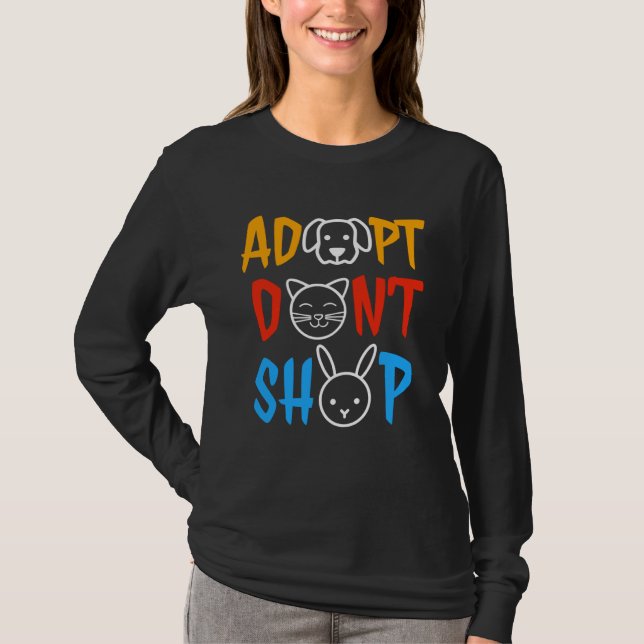 Camiseta Adopt Don t Shop Animal  Animal Rescue (Anverso)