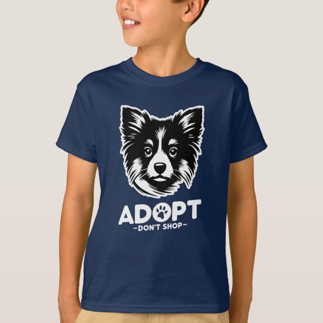 Camiseta Adopt don't shop 3 (Anverso)