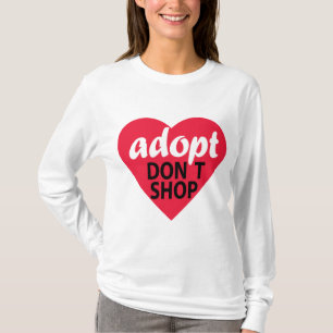 Camiseta Adopt no hace compras