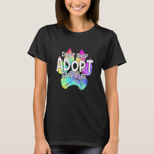 Camiseta Adopta a Don Shop Rescue Dogs Cat Funny Dog Rescut