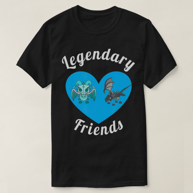 Camiseta Adopta a mis amigos legendarios el dragón de sombr (Diseño del anverso)