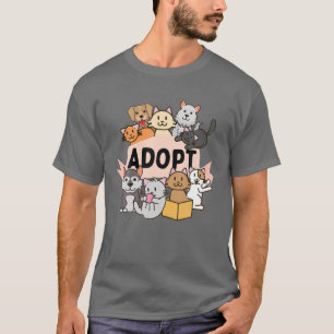 Camiseta Adopta a tu Mascota - Amante de los Animales