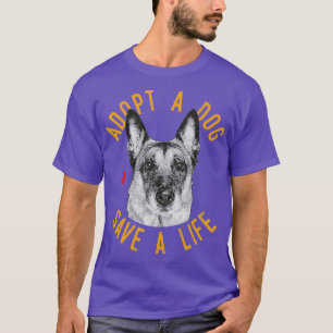 Camiseta Adopta A Un Perro Salvar La Vida Del Belga Malinoi