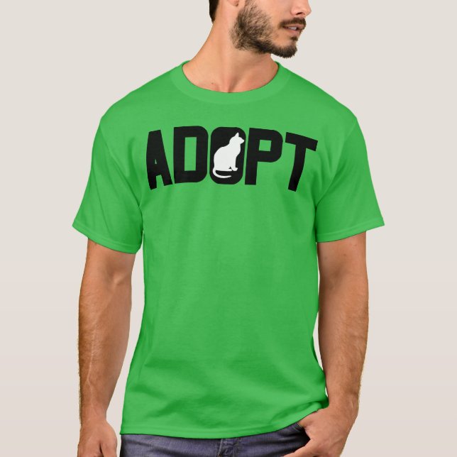 Camiseta Adopta Adopta animales retro (Anverso)