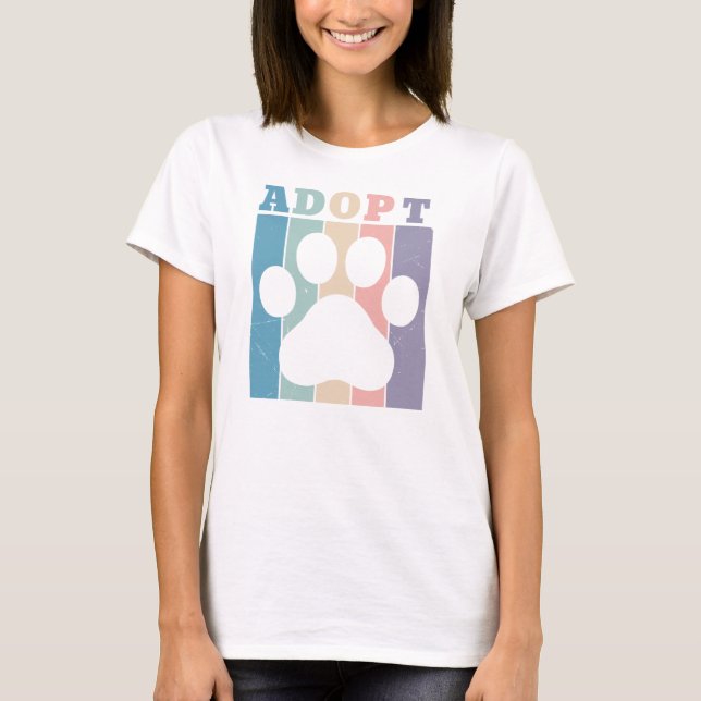 Camiseta Adopta Colorido (Anverso)