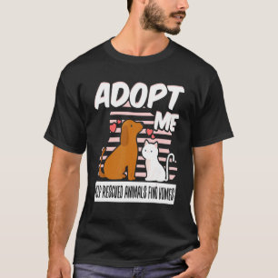 Camiseta Adopta Mi Ayuda Para Que Los Animales Rescatados E