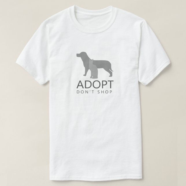 Camiseta Adopta No Compres (Diseño del anverso)