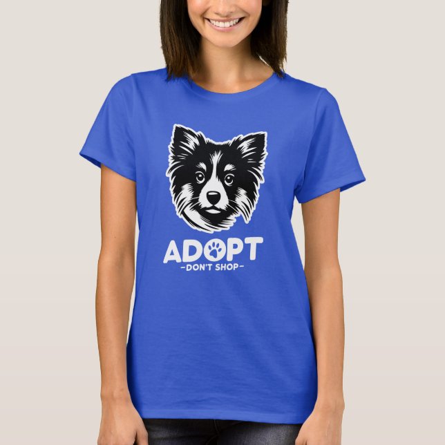 Camiseta Adopta no compres 3 (Anverso)