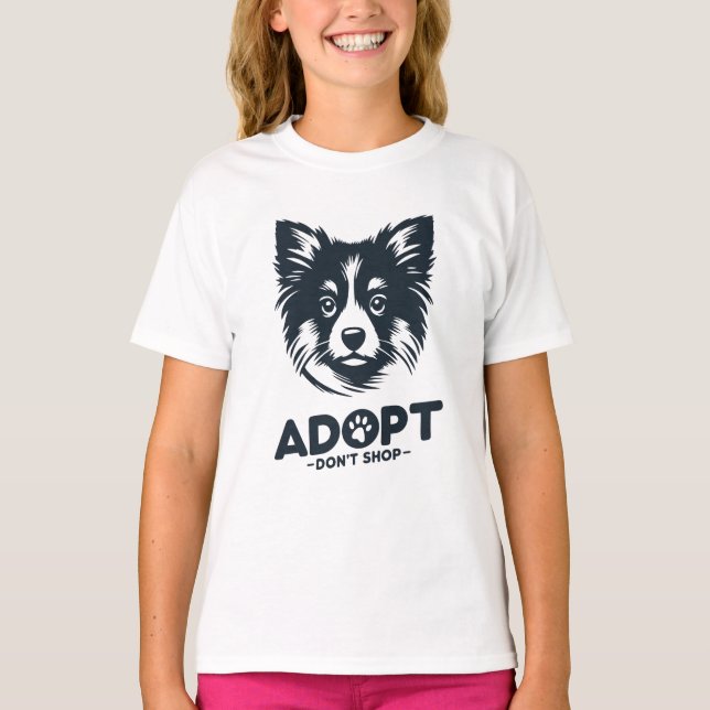 Camiseta Adopta no compres 3 (Anverso)