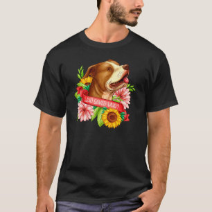 Camiseta Adopta No Compres Animal Pitbull Pibble Mamá Res