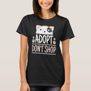 Camiseta Adopta No Compres Conciencia Adopción de Mascotas