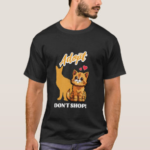 Camiseta Adopta No Compres Estatua de Rescate de Animales A