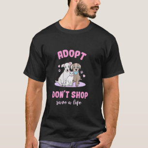Camiseta Adopta No Compres Gato & Perro