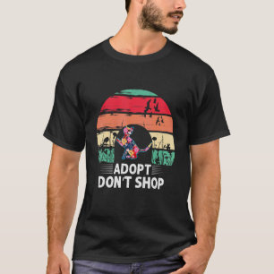 Camiseta Adopta No Compres Gato Vintage Arcoíris Atardecer