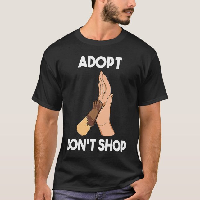 Camiseta Adopta no compres Gatos (Anverso)