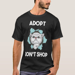 Camiseta Adopta no compres Gatos 1