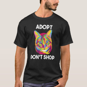 Camiseta Adopta no compres Gatos Premium 1