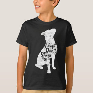 Camiseta Adopta No Compres Rescate Tbull Raza de Perro T Bu