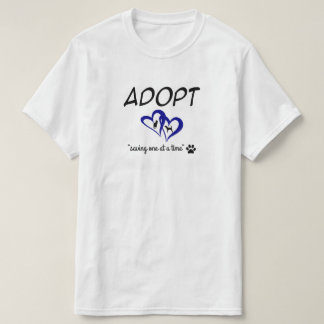 Camiseta Adopta "Salvar Uno a la Vez"
