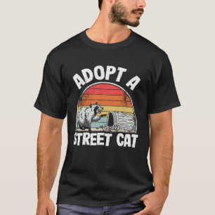 Camiseta Adopta un gato callejero mapache 10